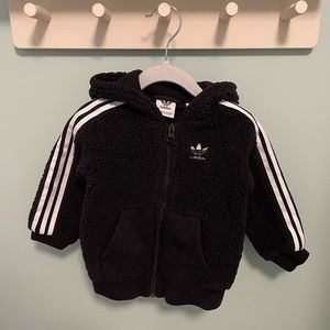 Adidas Fleece Zip Up Sweater